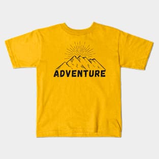 Adventure black Kids T-Shirt